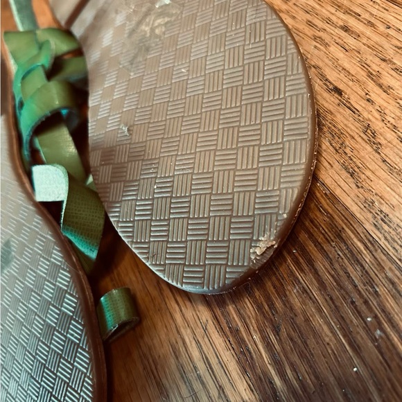 Bamboo Green Strappy Flat Sandals – Size 8.5 - Picture 7 of 8